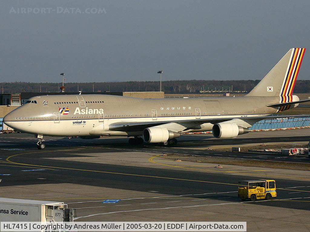HL7415, 1993 Boeing 747-48EM(BDSF) C/N 25777, Classic livery.