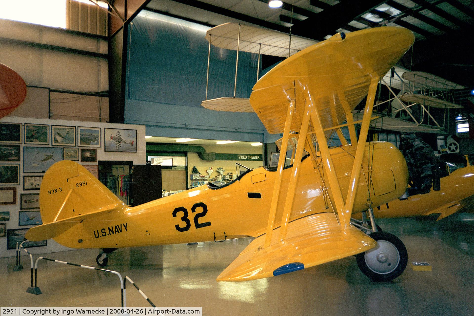 2951, Naval Aircraft Factory N3N-3 C/N Not found 2951, Naval Aircraft Factory N3N-3 'Yellow Peril' at the Air Zoo, Kalamazoo MI