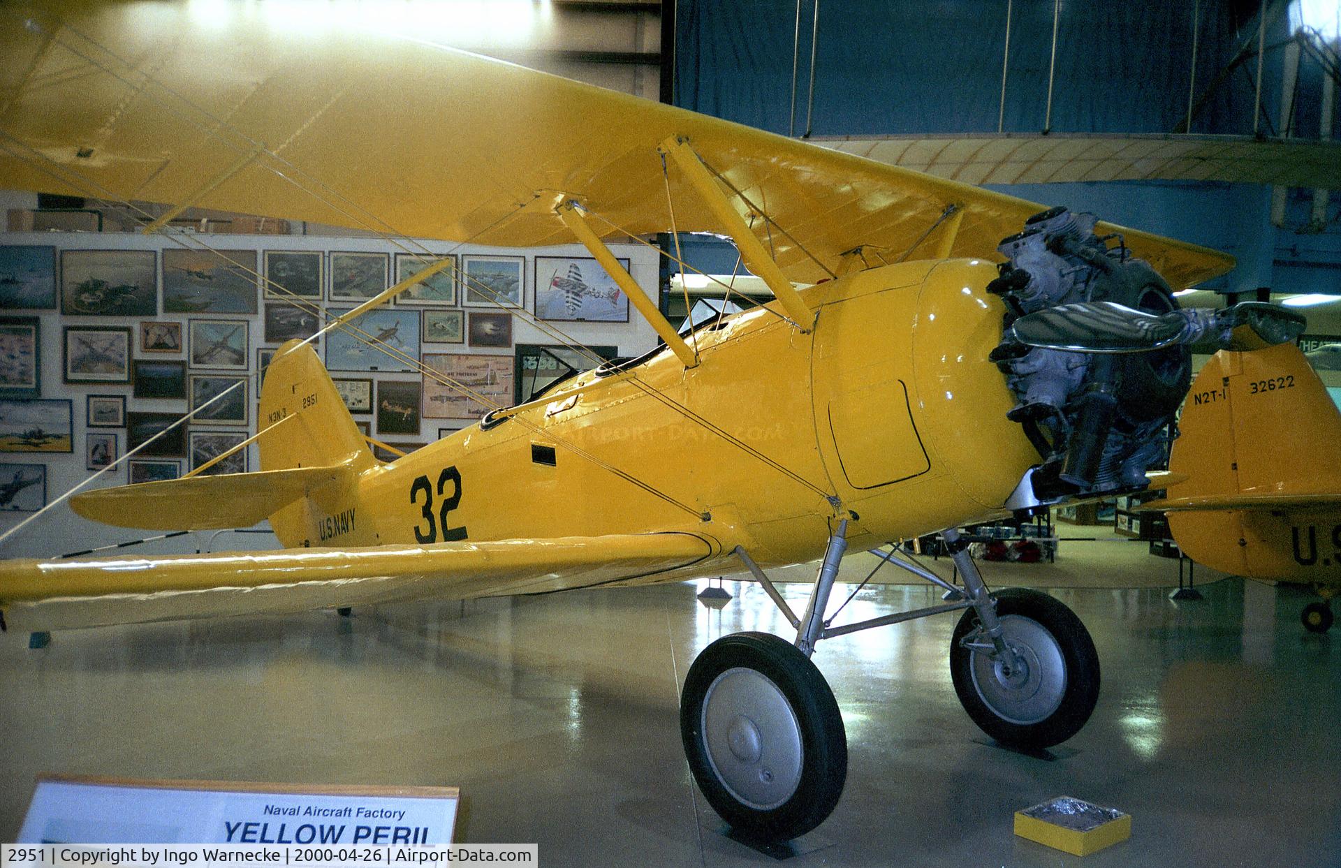 2951, Naval Aircraft Factory N3N-3 C/N Not found 2951, Naval Aircraft Factory N3N-3 'Yellow Peril' at the Air Zoo, Kalamazoo MI
