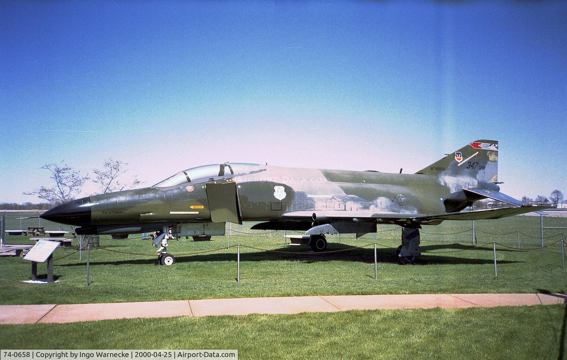 74-0658, 1974 McDonnell Douglas F-4E Phantom II C/N 4809, McDonnell Douglas F-4E Phantom II at the Air Zoo, Kalamazoo MI
