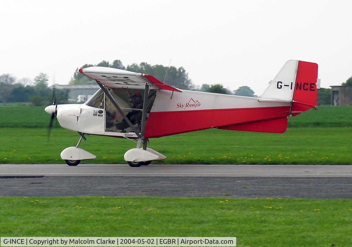 G-INCE, 2003 Best Off Skyranger 912(2) C/N BMAA/HB/270, Best Off Skyranger 912(2).  At Breighton's Spring Fly-in in 2004.