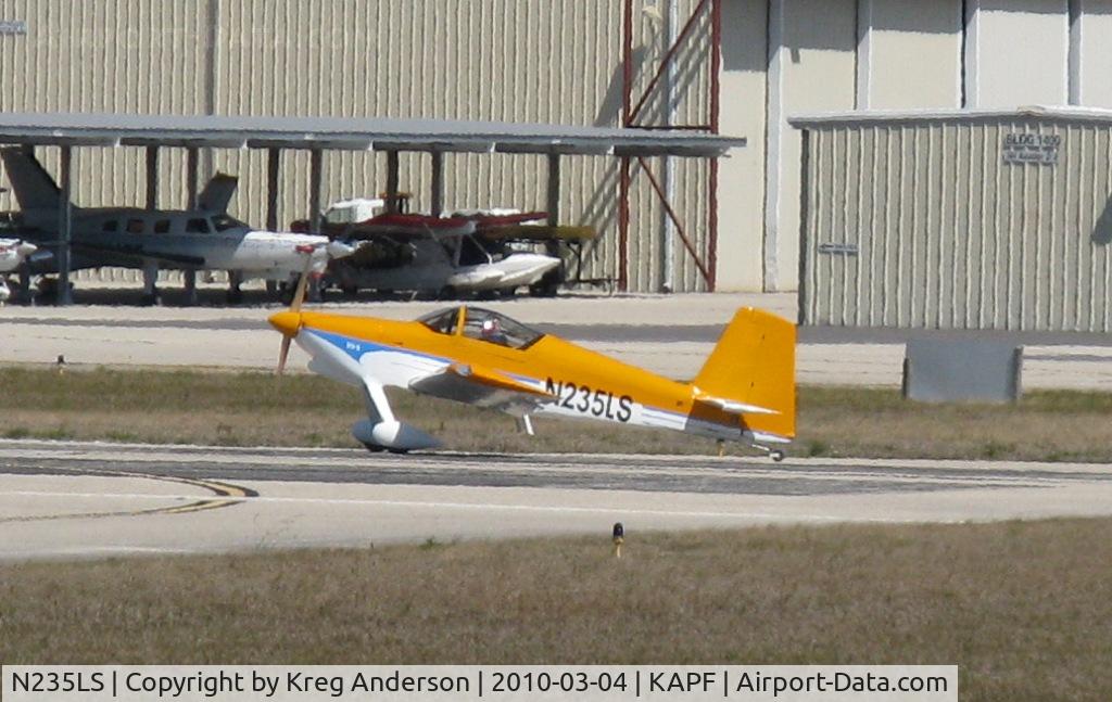 N235LS, 2007 Vans RV-9 C/N 90866, Departing runway 32