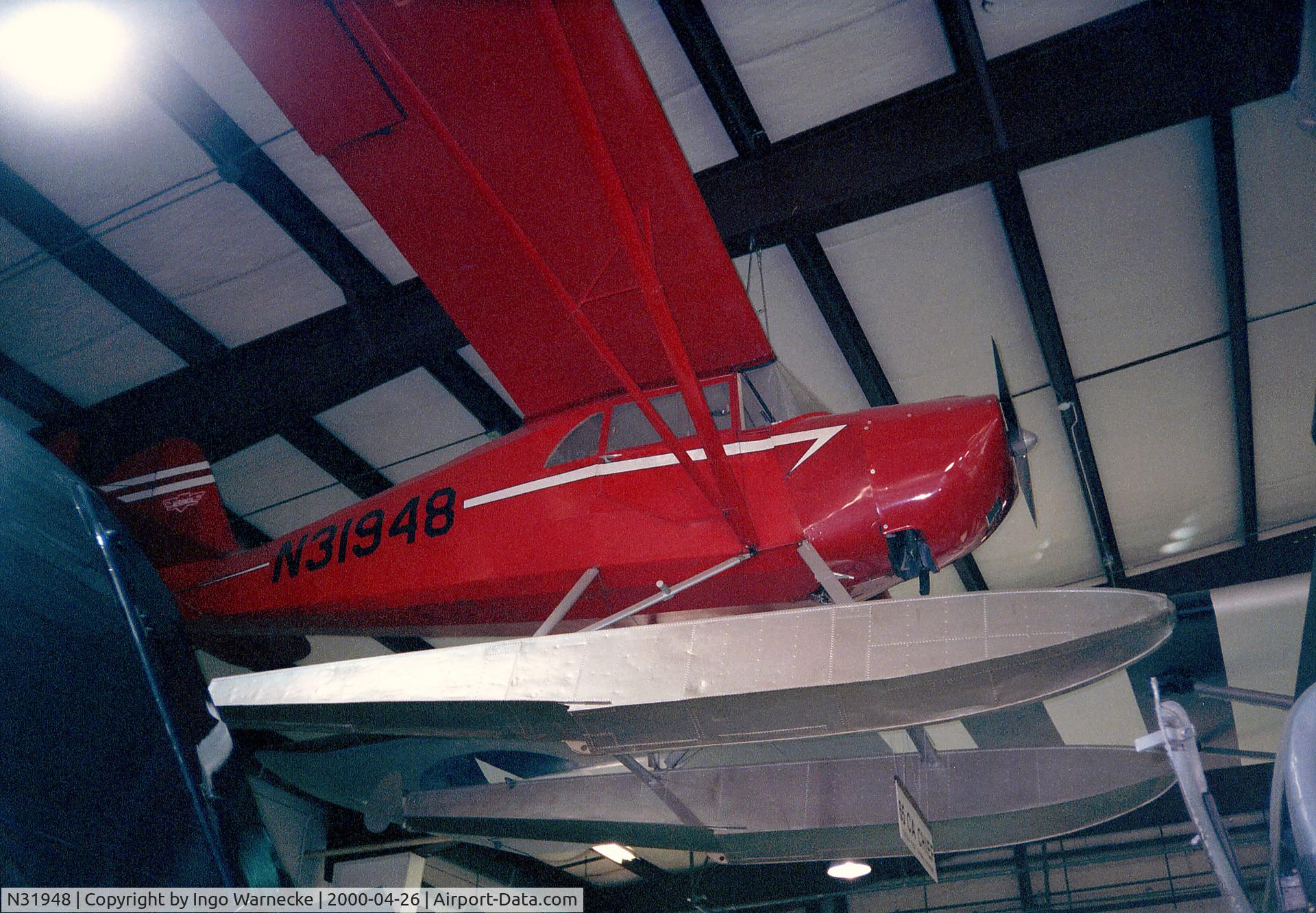 N31948, 1941 Aeronca 65-CA Super Chief C/N C12231, Aeronca 65-CA on floats at the Air Zoo, Kalamazoo MI