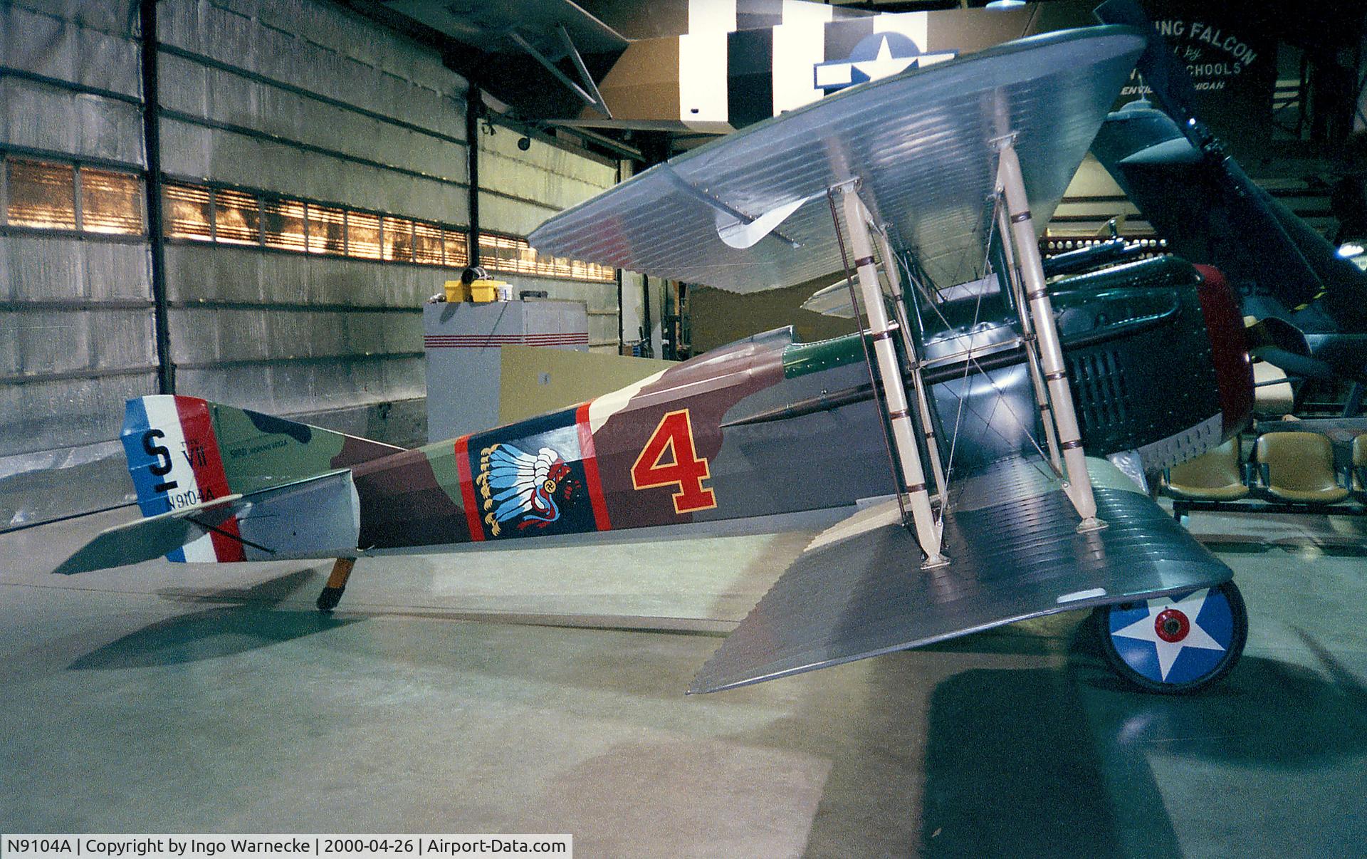 N9104A, 1978 SPAD S-VII Replica C/N C-7, Swanson SPAD VII replica at the Air Zoo, Kalamazoo MI