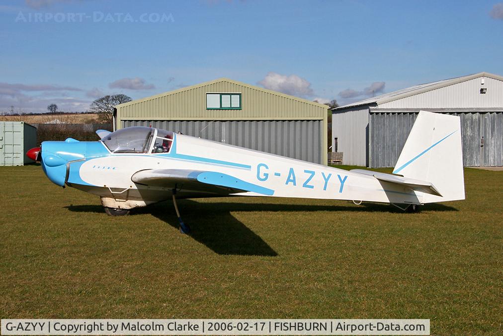 G-AZYY, 1972 Slingsby T-61A Falke C/N 1770, Slingsby T-61A Falke at Fishburn Airfield in 2006. Catagorised by the CAA as a 