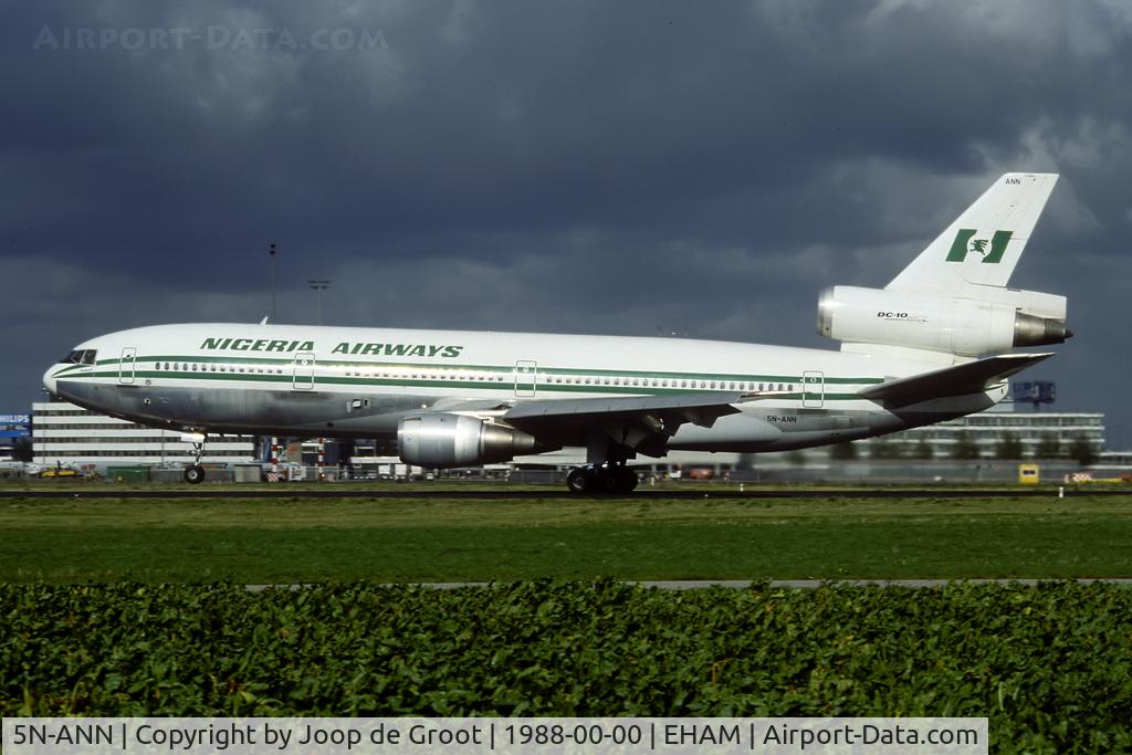 5N-ANN, 1976 McDonnell Douglas DC-10-30 C/N 46957, scrapped 2008 at Lagos
