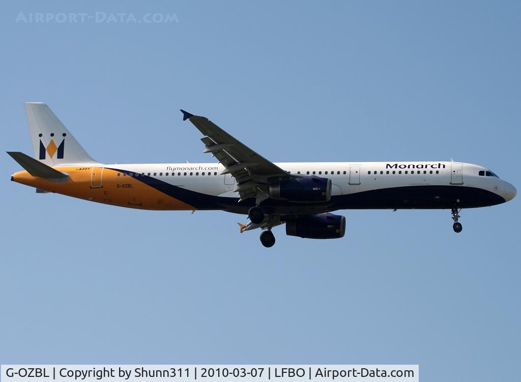 G-OZBL, 1998 Airbus A321-231 C/N 864, Landing rwy 32L