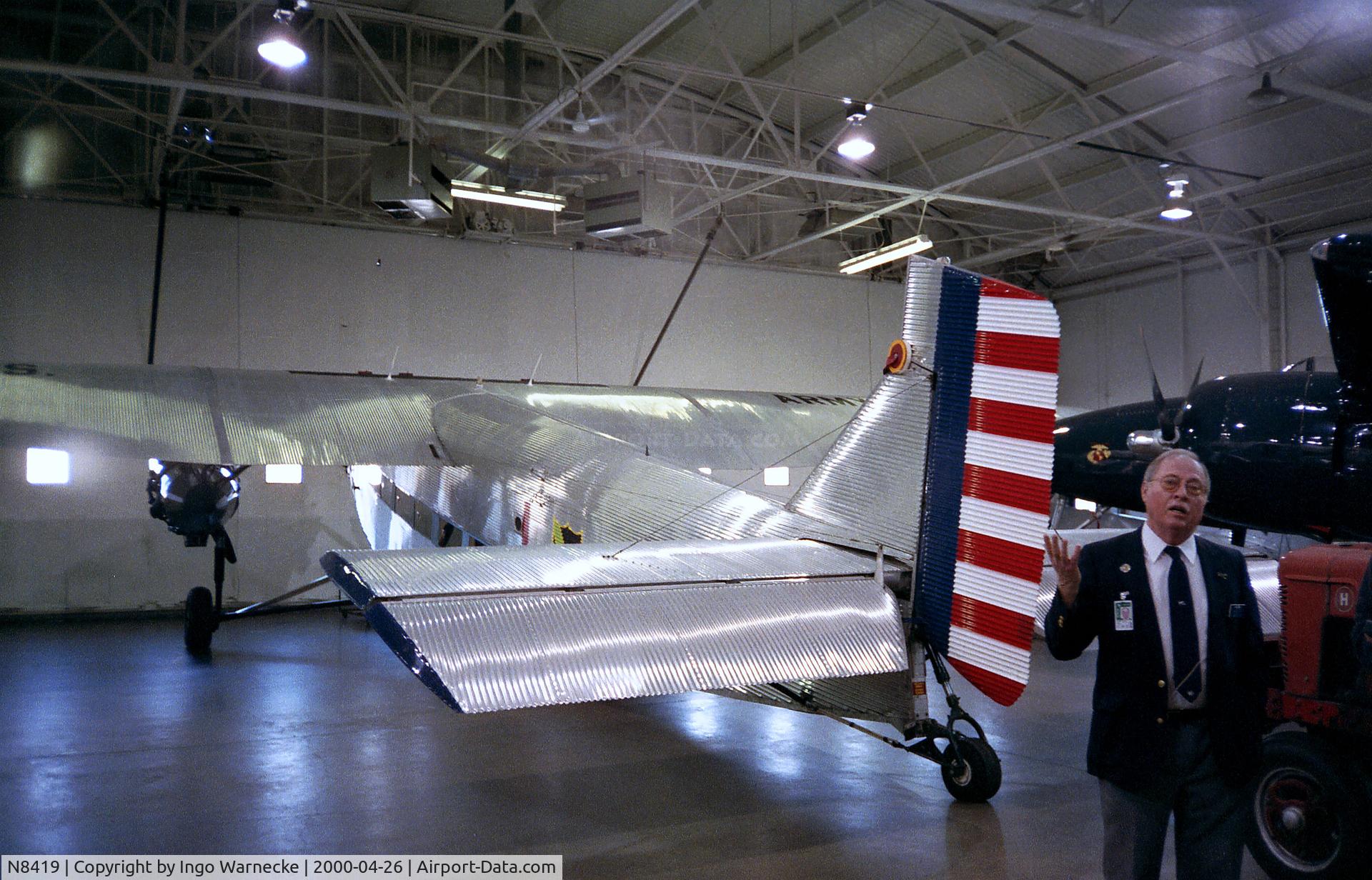 N8419, 1929 Ford 5-AT-C Tri-Motor C/N 58, Ford 5-AT-C Tri-Motor (in the guise of a C-4A) at the Air Zoo, Kalamazoo MI