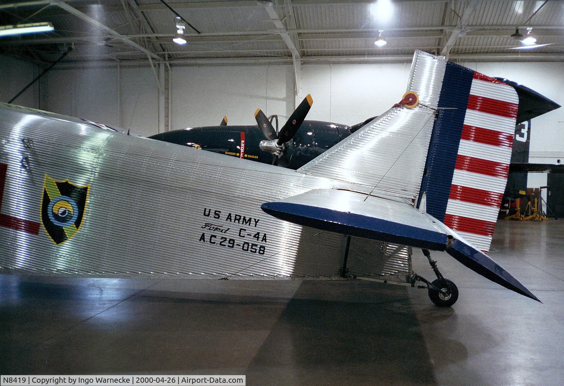 N8419, 1929 Ford 5-AT-C Tri-Motor C/N 58, Ford 5-AT-C Tri-Motor (in the guise of a C-4A) at the Air Zoo, Kalamazoo MI