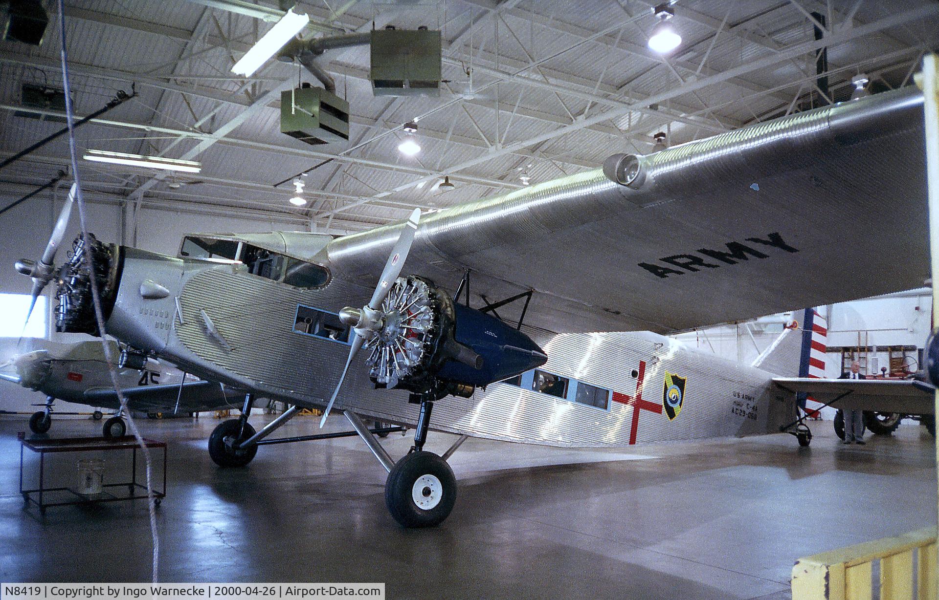 N8419, 1929 Ford 5-AT-C Tri-Motor C/N 58, Ford 5-AT-C Tri-Motor (in the guise of a C-4A) at the Air Zoo, Kalamazoo MI