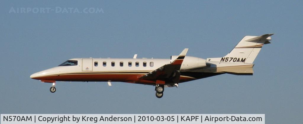 N570AM, 2003 Learjet 45 C/N 328, Arriving on runway 32