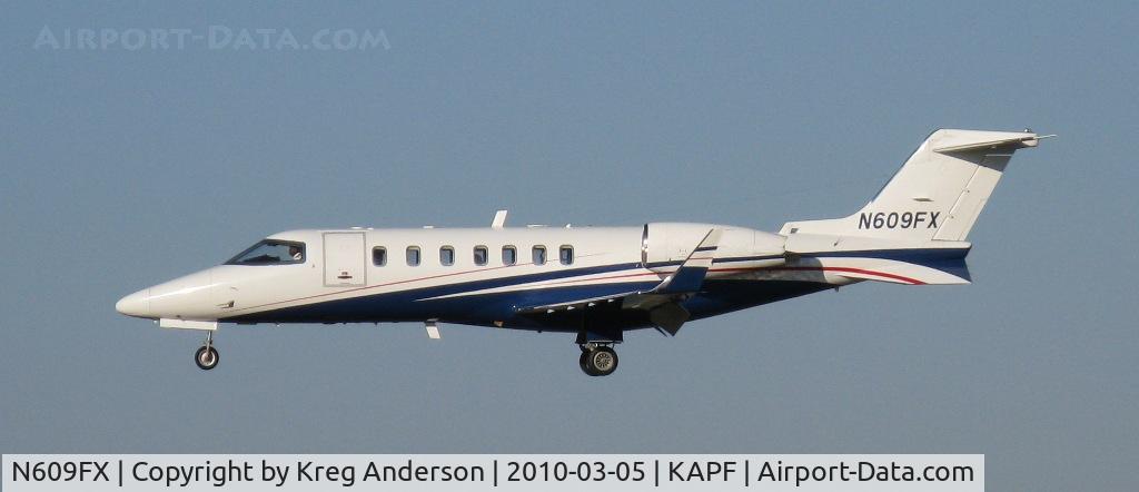 N609FX, 2005 Learjet Inc 45 C/N 2022, Arriving on runway 32