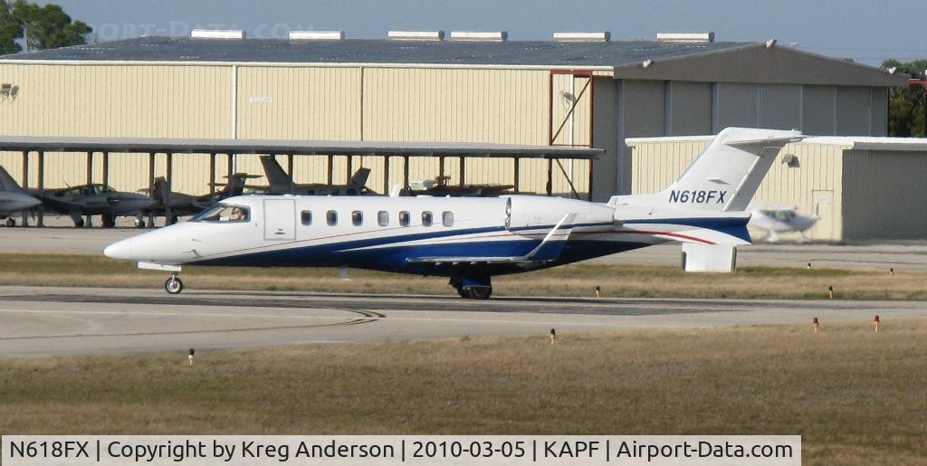 N618FX, 2007 Learjet 45 C/N 2076, Departing runway 32