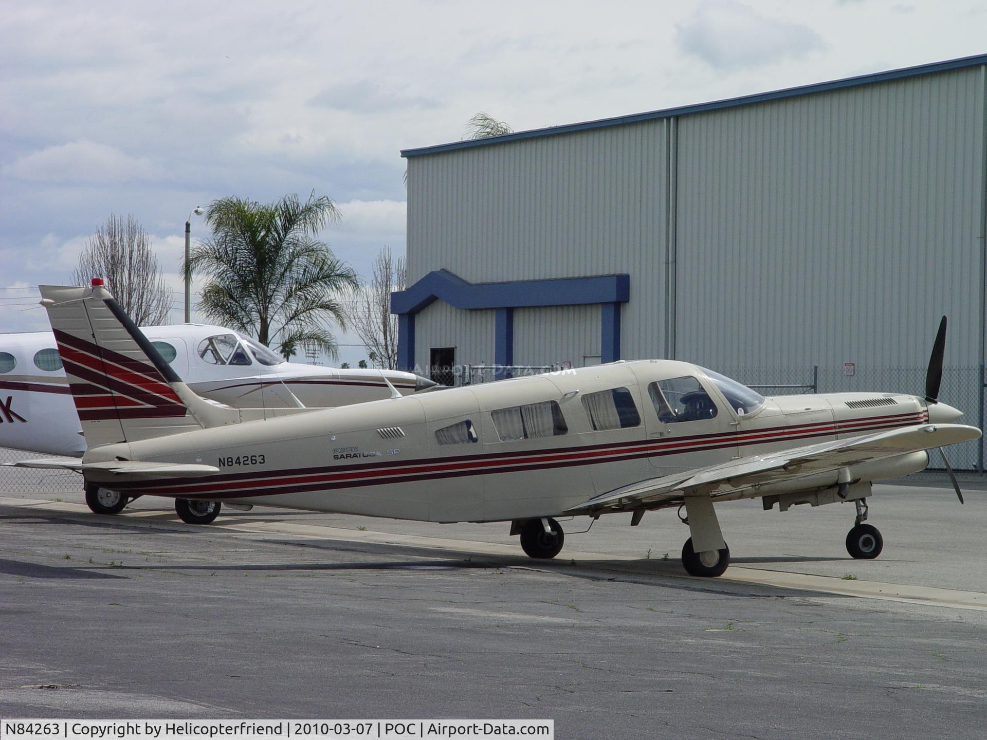 N84263, 1981 Piper PA-32R-301T Turbo Saratoga C/N 32R-8129094, Parked near Howard Aviation