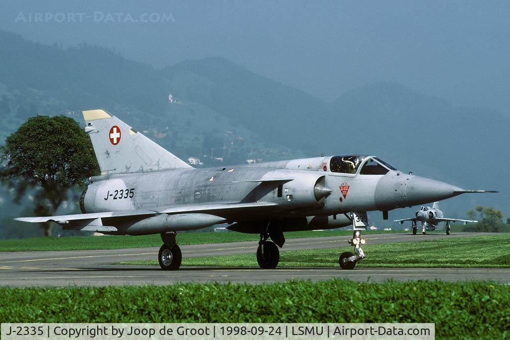 J-2335, Dassault (F+W Emmen) Mirage IIIS C/N 17-26-132/1025, The WK98 was hampered by foggy weather. This was the only flying day that week.