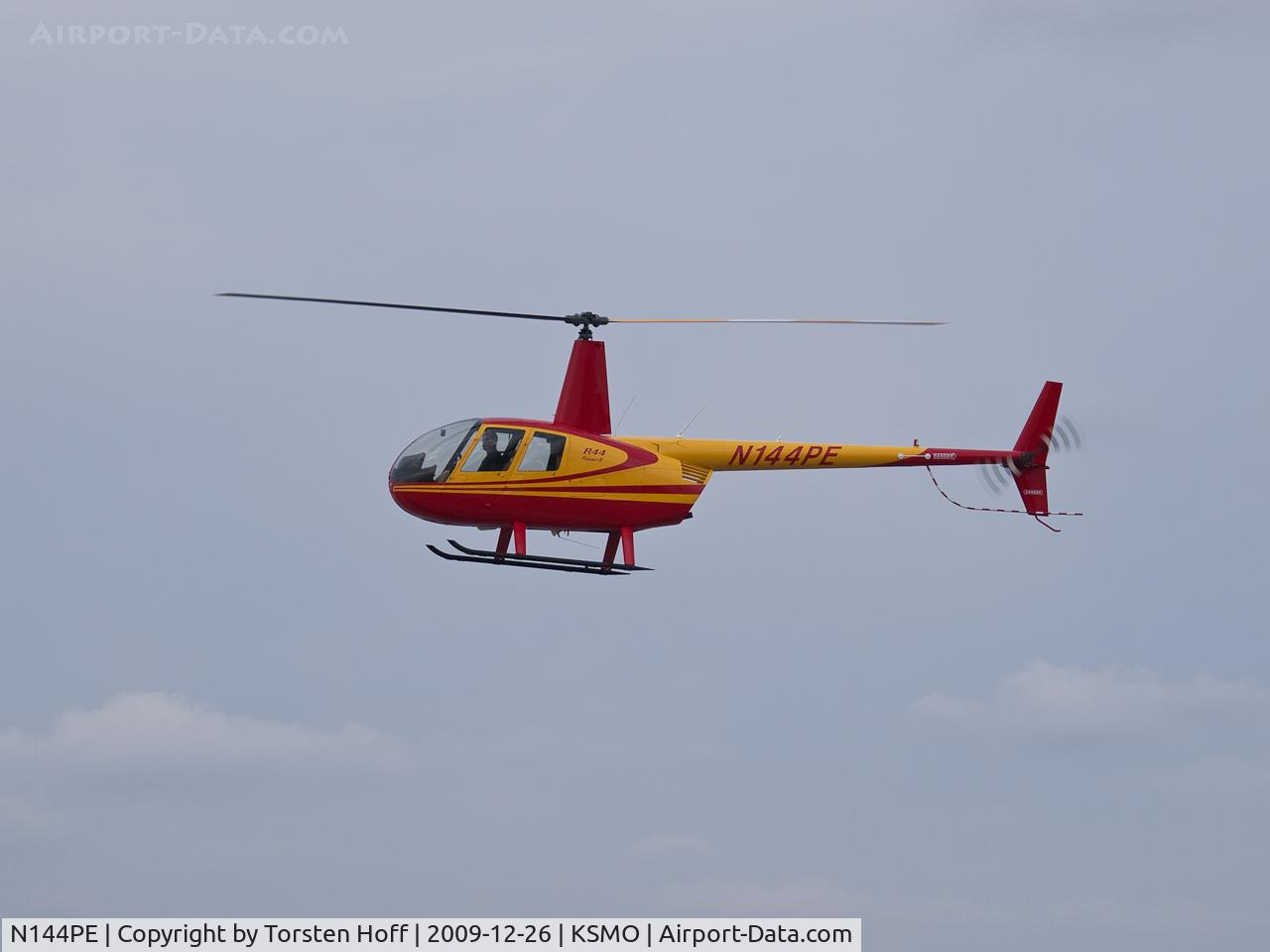N144PE, 2008 Robinson R44 II C/N 12183, N144PE arriving on RWY 21
