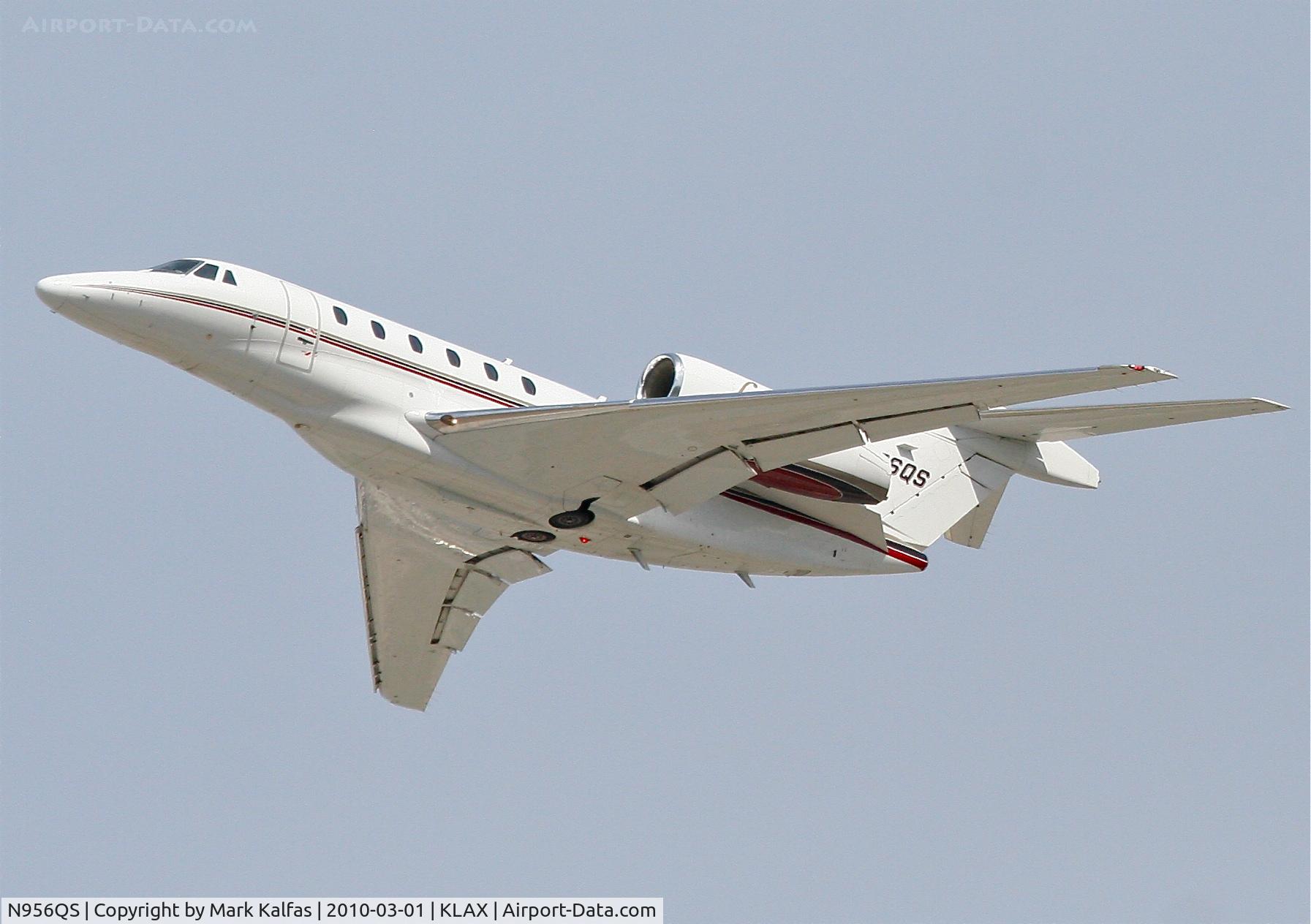 N956QS, 2001 Cessna 750 Citation X Citation X C/N 750-0156, Net Jets Citation X, N956QS, EJA956 25L departure for KSAN.