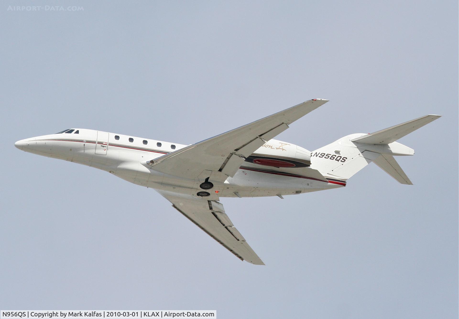 N956QS, 2001 Cessna 750 Citation X Citation X C/N 750-0156, Net Jets Citation X, N956QS, EJA956 25L departure for KSAN.