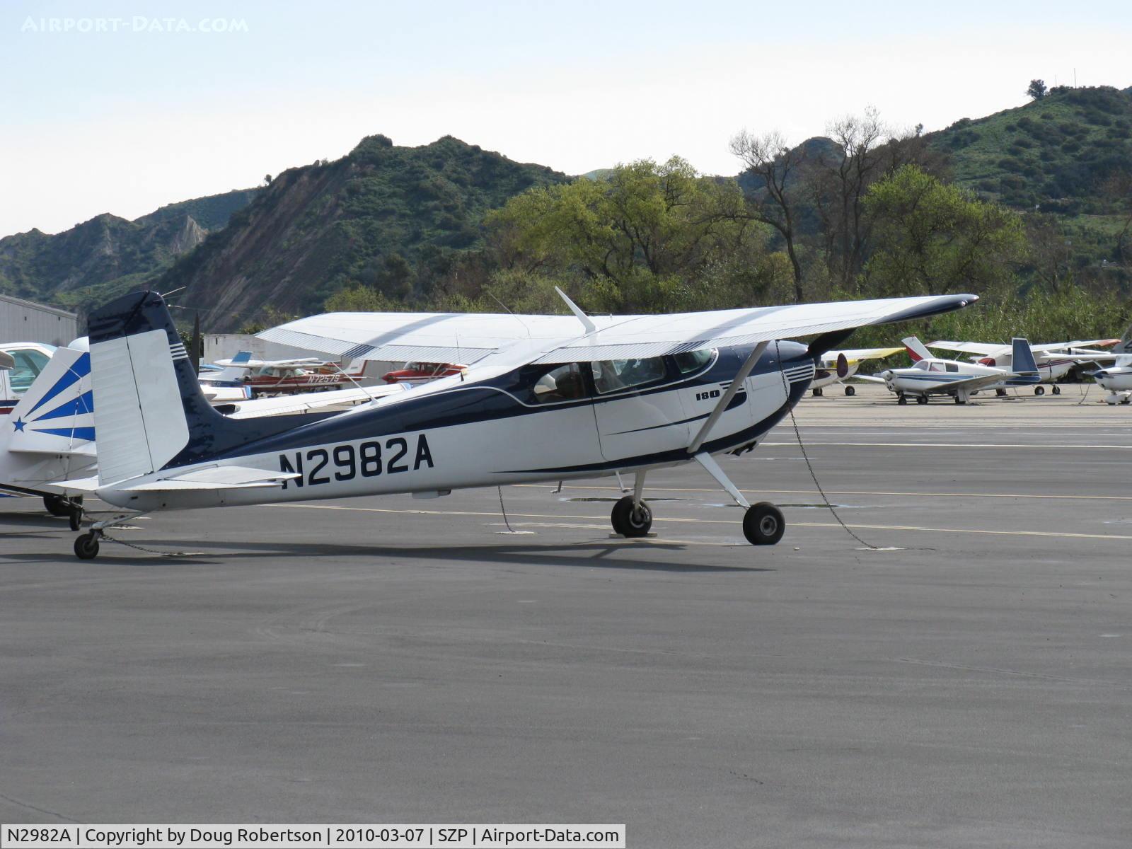 N2982A, 1953 Cessna 180 C/N 30182, 1953 Cessna 180, Continental O-470-A 225 Hp, 1st year of production