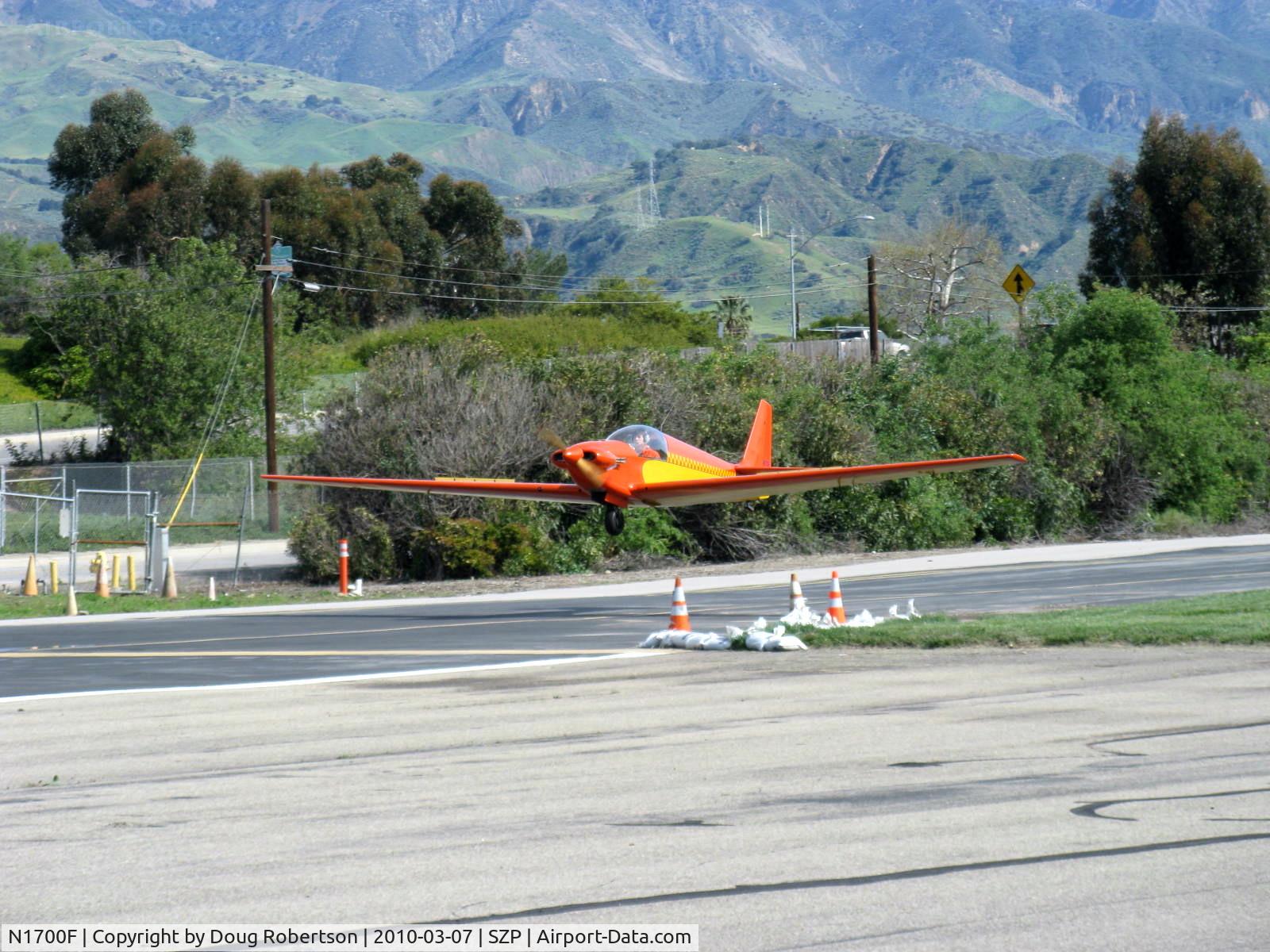 N1700F, 1967 Sportavia-Putzer Fournier RF-4D C/N 4054, 1967 Sportavia-Putzer FOURNIER R.F.4.D motor-glider, Rectimo (VW) 4AR 1200 modified to 1,400 c.c. 40 Hp, on short final Rwy 22