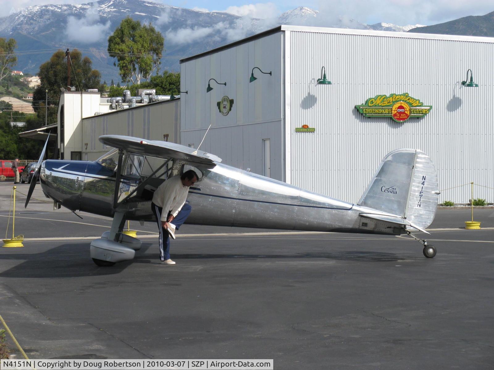 N4151N, 1947 Cessna 140 C/N 13873, 1947 Cessna 140, Continental C85 85 Hp
