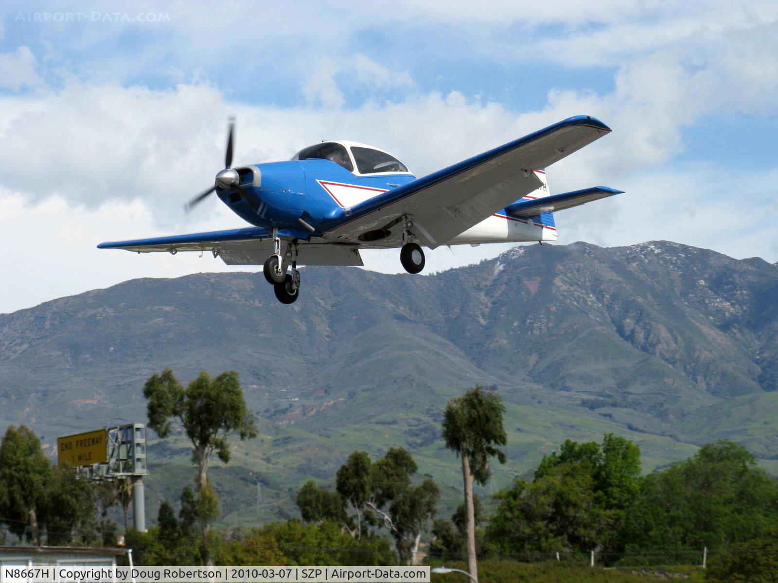 N8667H, 1947 North American Navion C/N NAV-4-667, 1947 North American NAVION, 285 Hp Continental conversion, on final Rwy 22