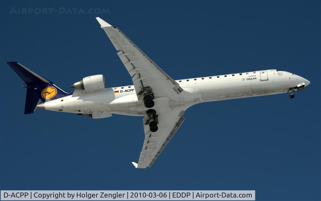 D-ACPP, 2003 Bombardier CRJ-701ER (CL-600-2C10) Regional Jet C/N 10086, Arrival from MUC after a 90 minutes delay