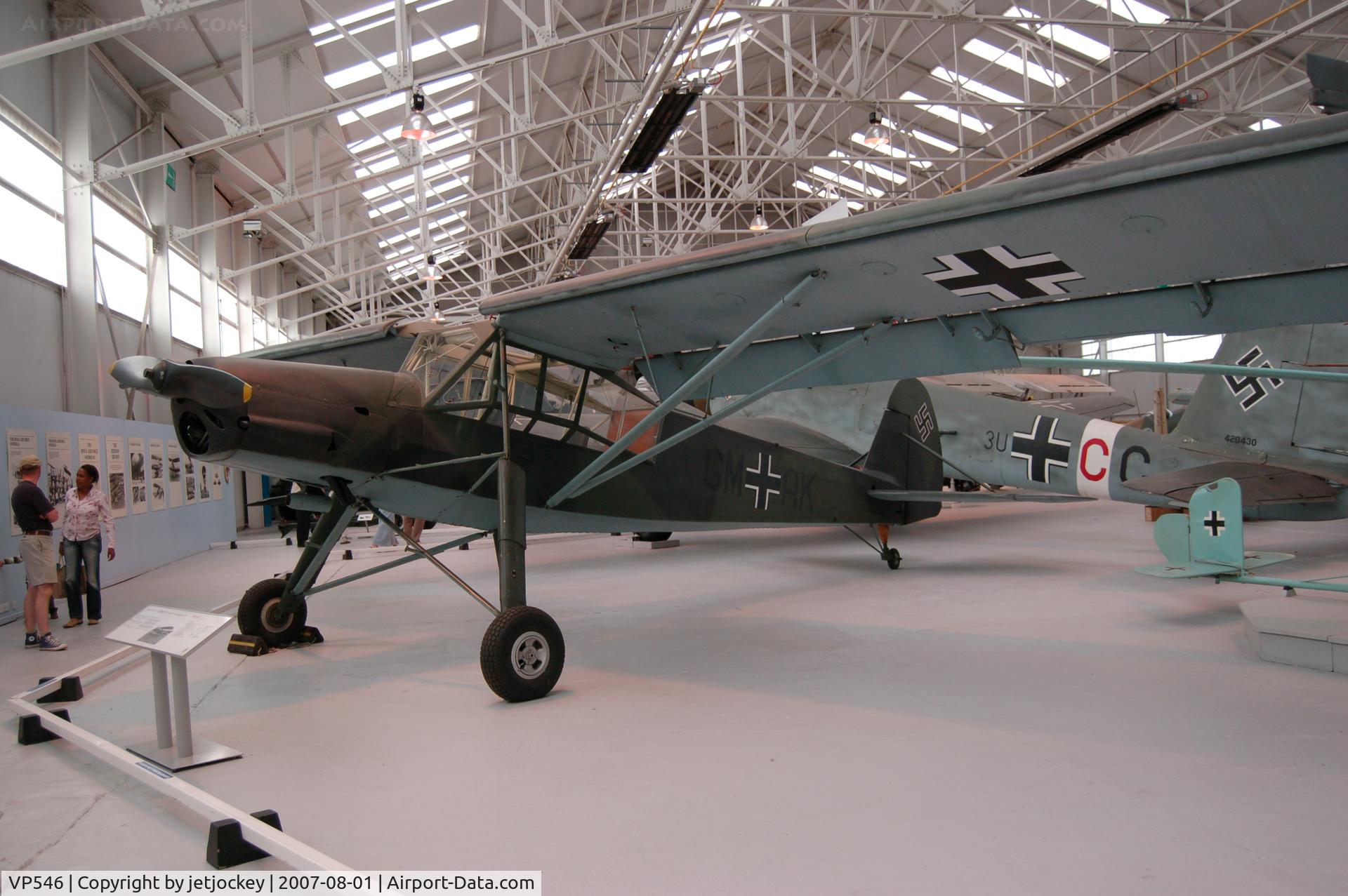 VP546, Fieseler Fi-156C-7 Storch C/N 475081, Fiesler Fil56c-7 Storch RAF Museum Cosford