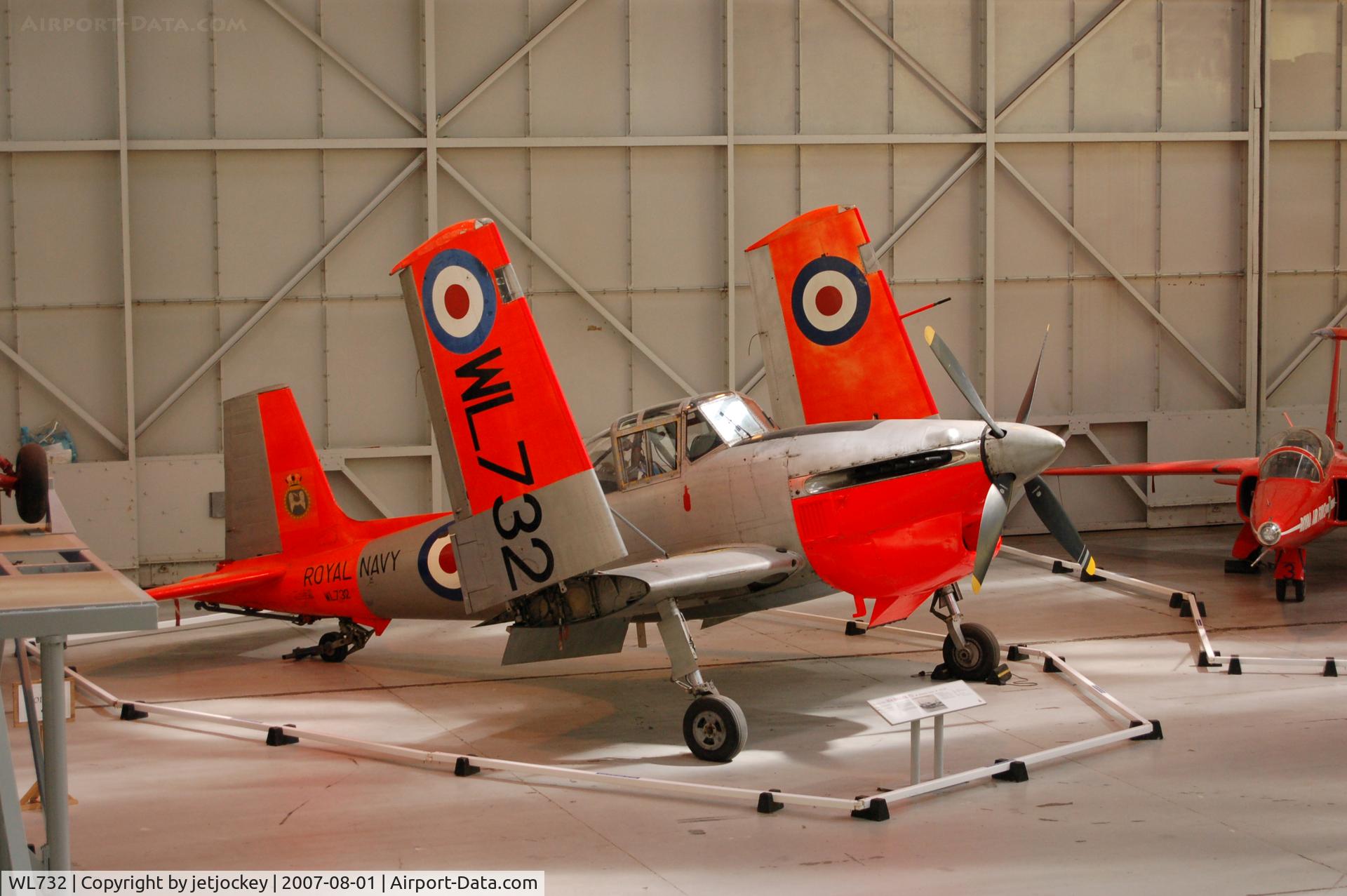 WL732, 1954 Boulton Paul Sea Balliol T.21 C/N Not found, Boulton Paul Sea Balliol Trainer RAF Museum Cosford
