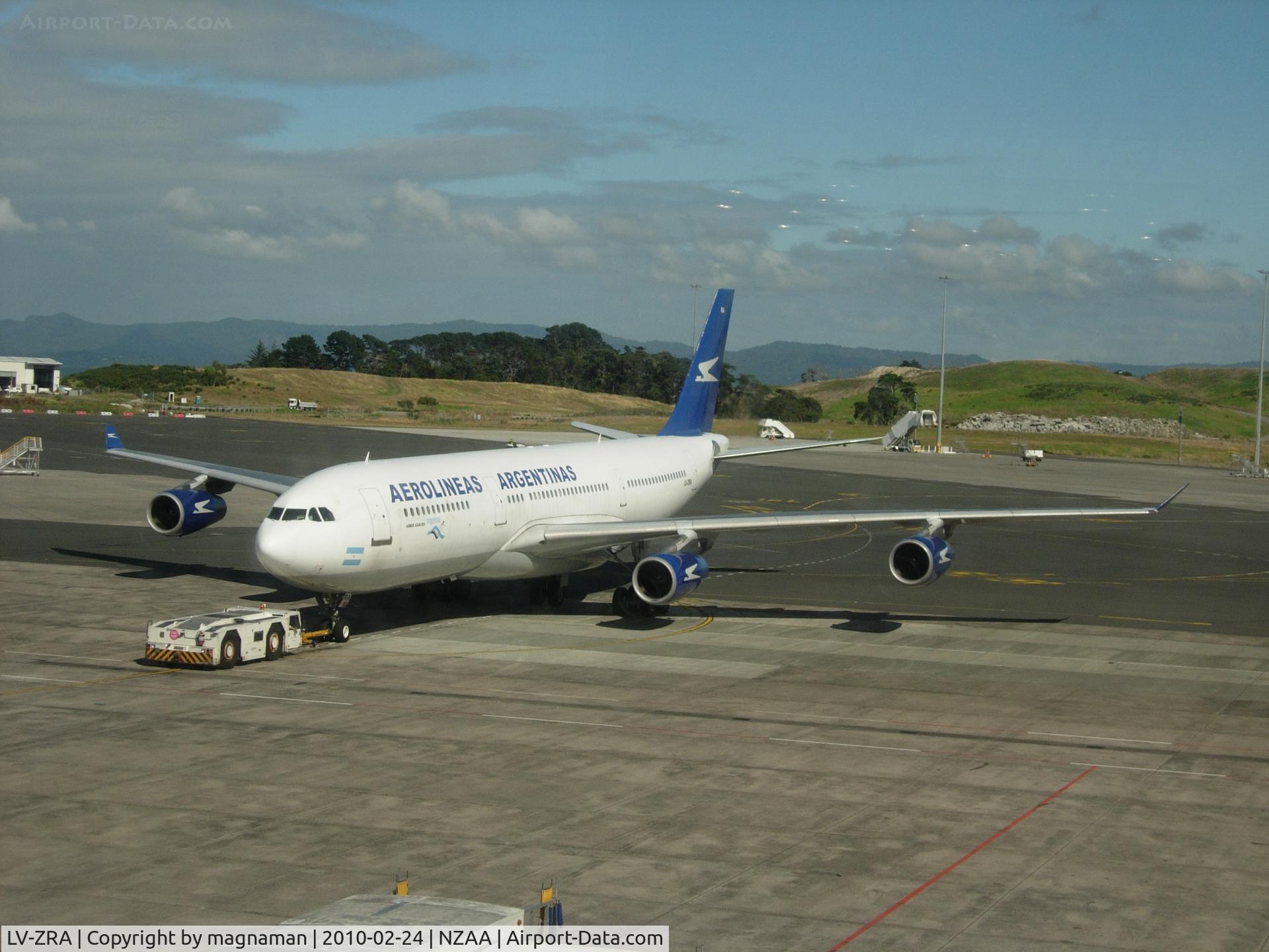 LV-ZRA, 1995 Airbus A340-211 C/N 085, On way home from NZ