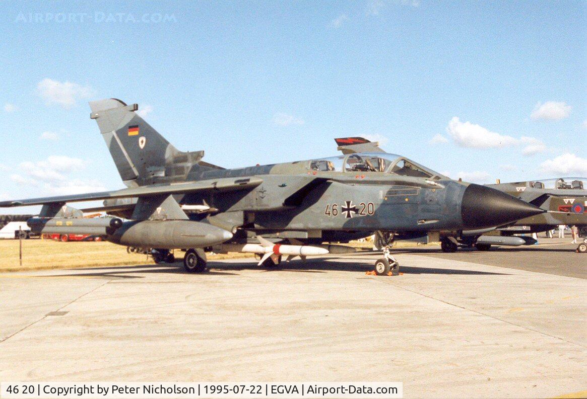 46 20, Panavia Tornado IDS C/N 795/GS253/4320, Tornado IDS, callsign German Navy 4554, of MFG-2 in the static park at the 1995 Intnl Air Tattoo at RAF Fairford.