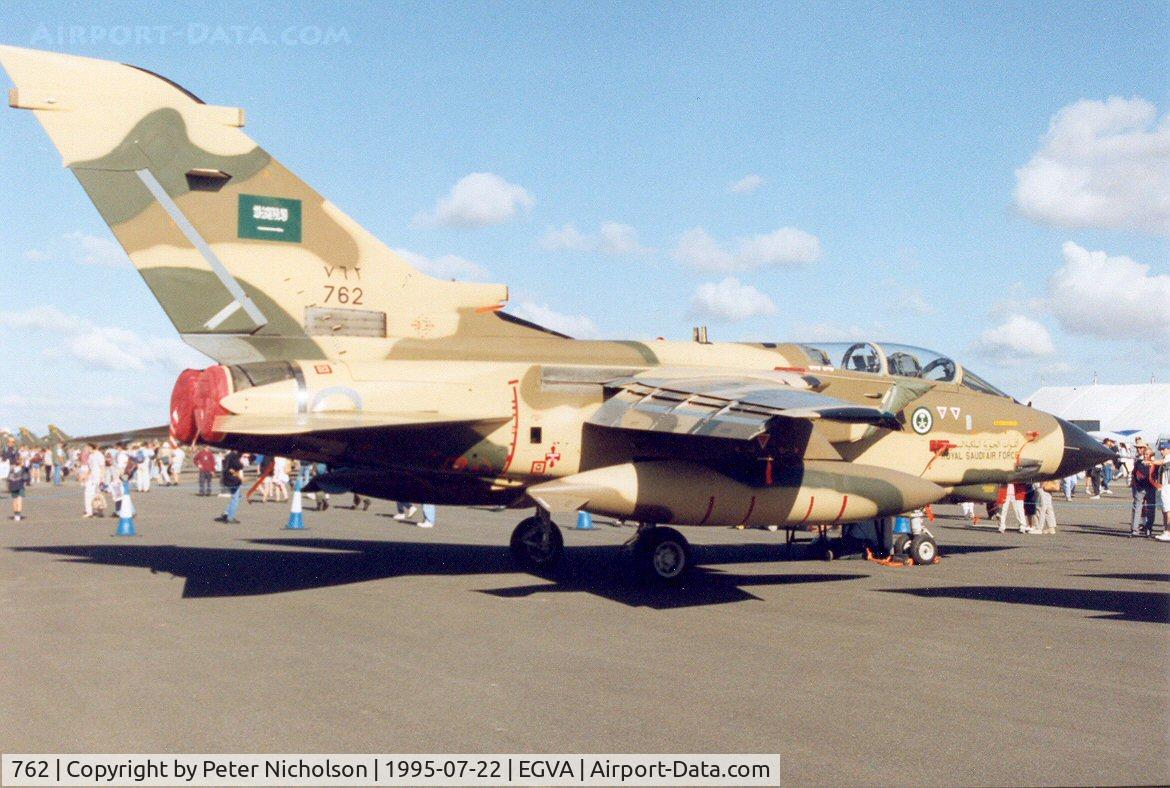 762, Panavia Tornado IDS C/N 534/CS008/3240, Tornado IDS of 7 Squadron Royal Saudi Air Force in the static park at the 1995 Intnl Air Tattoo at RAF Fairford.