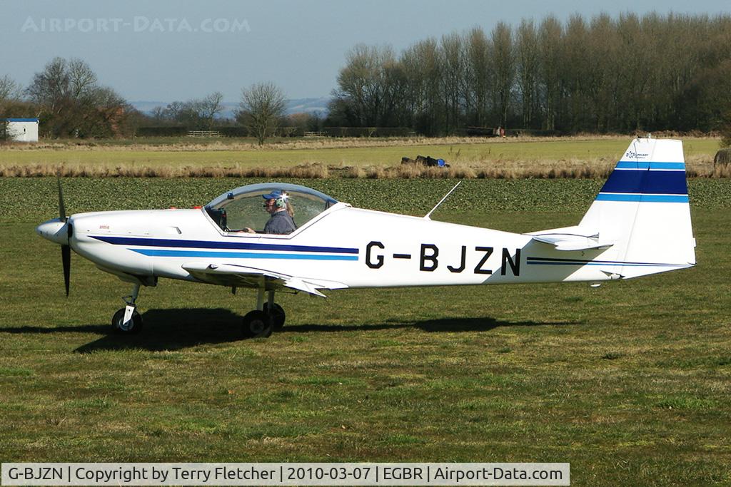 G-BJZN, 1982 Slingsby T-67A Firefly C/N 1997, Slingsby T67A - One of the many aircraft at Breighton on a fine Spring morning