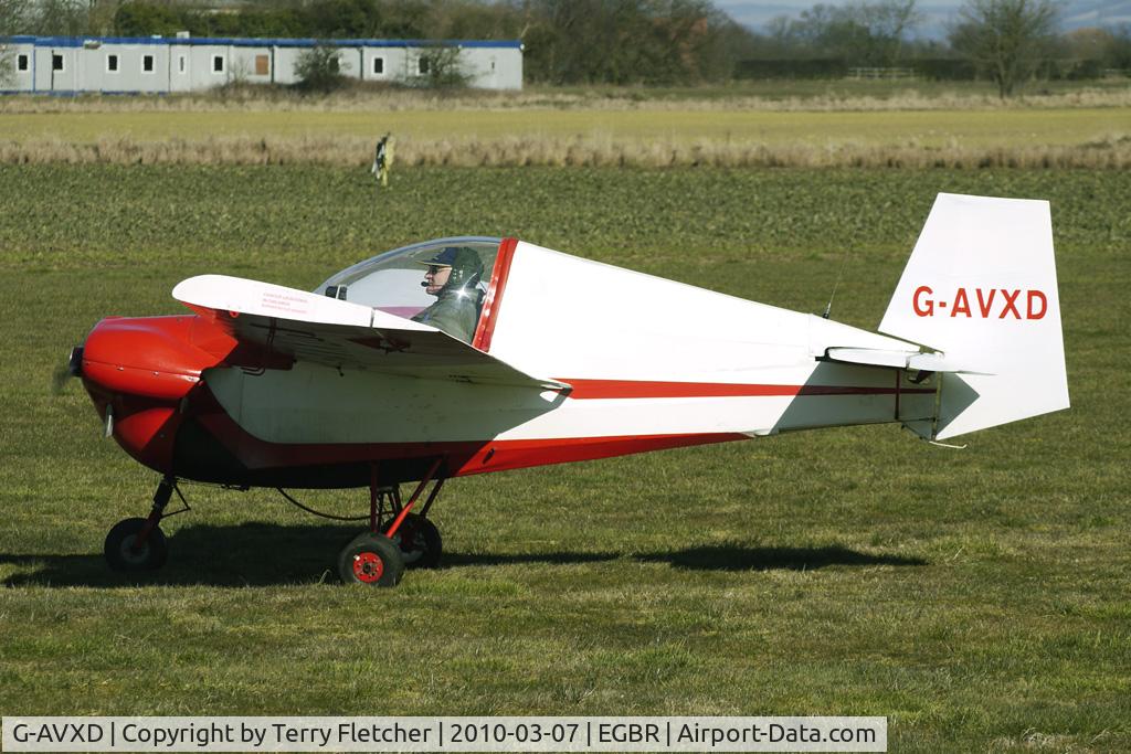 G-AVXD, 1967 Slingsby T.66 Nipper 3 C/N S109, Slingsby Nipper - One of the many aircraft at Breighton on a fine Spring morning
