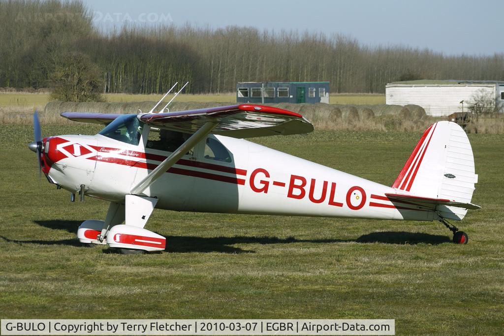 G-BULO, 1946 Luscombe 8F Silvaire C/N 4216, 1946 Luscombe Airplane Corporation LUSCOMBE 8F  -  One of the many aircraft at Breighton on a fine Spring morning