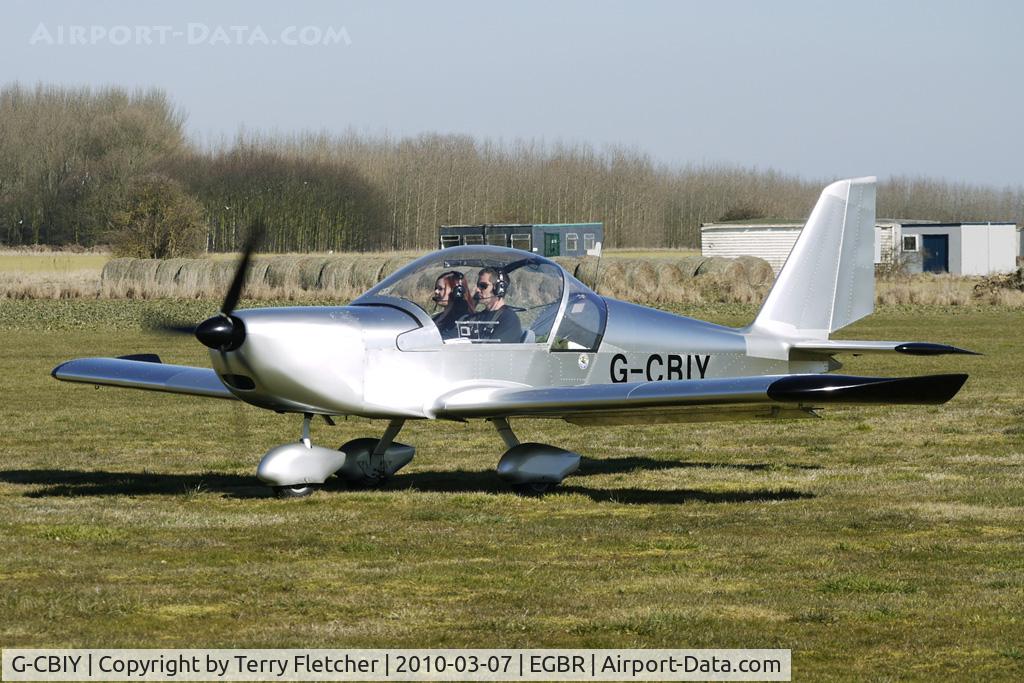 G-CBIY, 2002 Aerotechnik EV-97 Eurostar C/N PFA 315-13846, One of the many aircraft at Breighton on a fine Spring morning