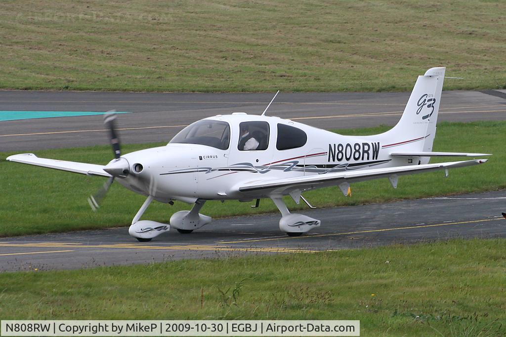 N808RW, 2008 Cirrus SR22 C/N 3039, Arriving for some attention with RGV.