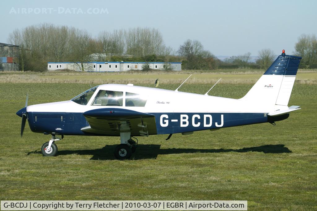 G-BCDJ, 1968 Piper PA-28-140 Cherokee C/N 28-24276, 1968 Piper PIPER PA-28-140 - One of the many aircraft at Breighton on a fine Spring morning