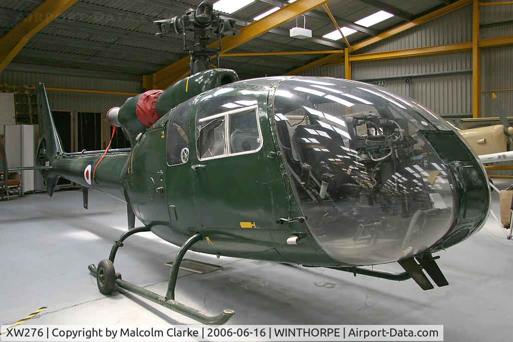 XW276, Sud SA-341 Gazelle C/N 03, Sud SA-341 Gazelle at Newark Air Museum, Winthorpe in 2006.