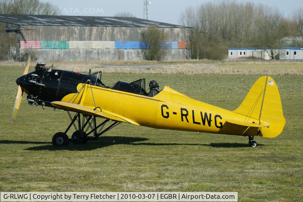 G-RLWG, 1942 Ryan PT-22 Recruit (ST3KR) C/N 1716, Ryan ST3KR - ex 41-15687 - One of the many aircraft at Breighton on a fine Spring morning