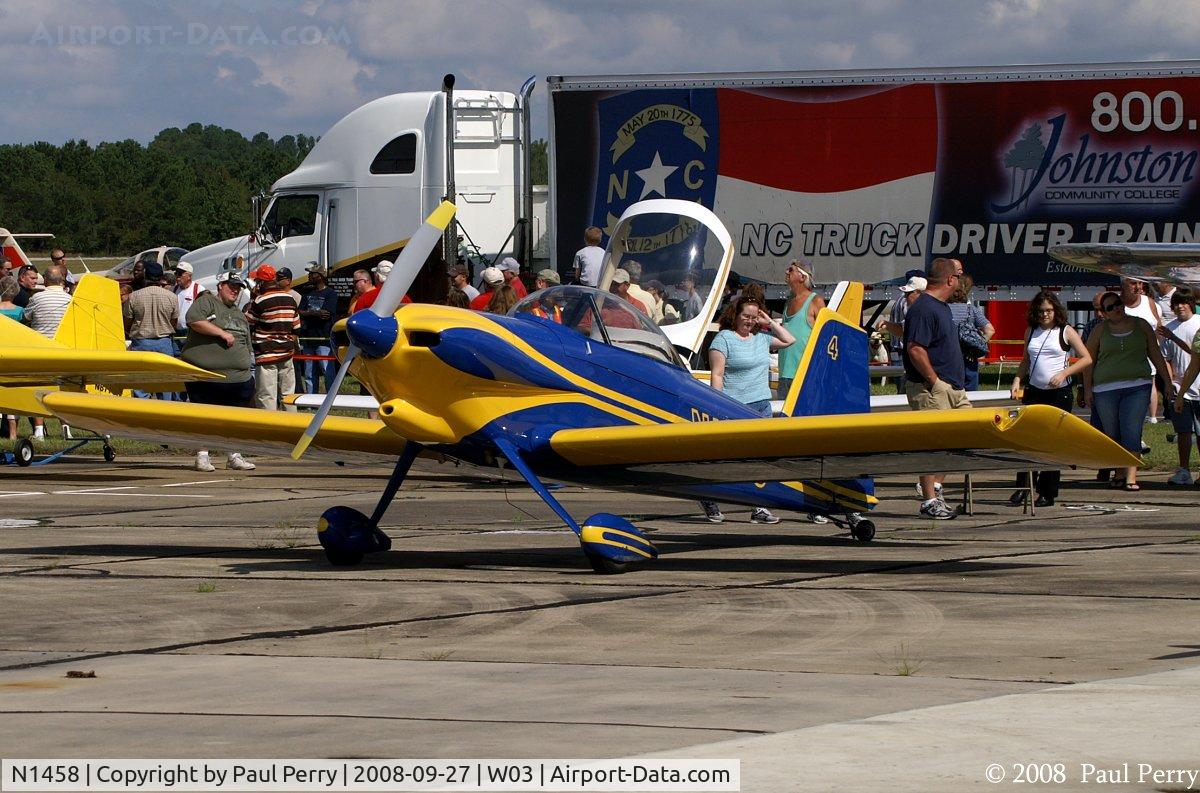 N1458, 1998 Vans RV-4 TD C/N 1621, On Display at the fly-in