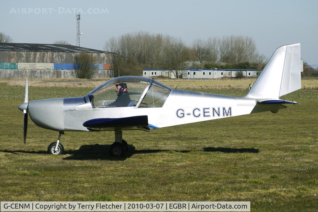 G-CENM, 2007 Aerotechnik EV-97 Eurostar C/N PFA 315-14247, One of the many aircraft at Breighton on a fine Spring morning