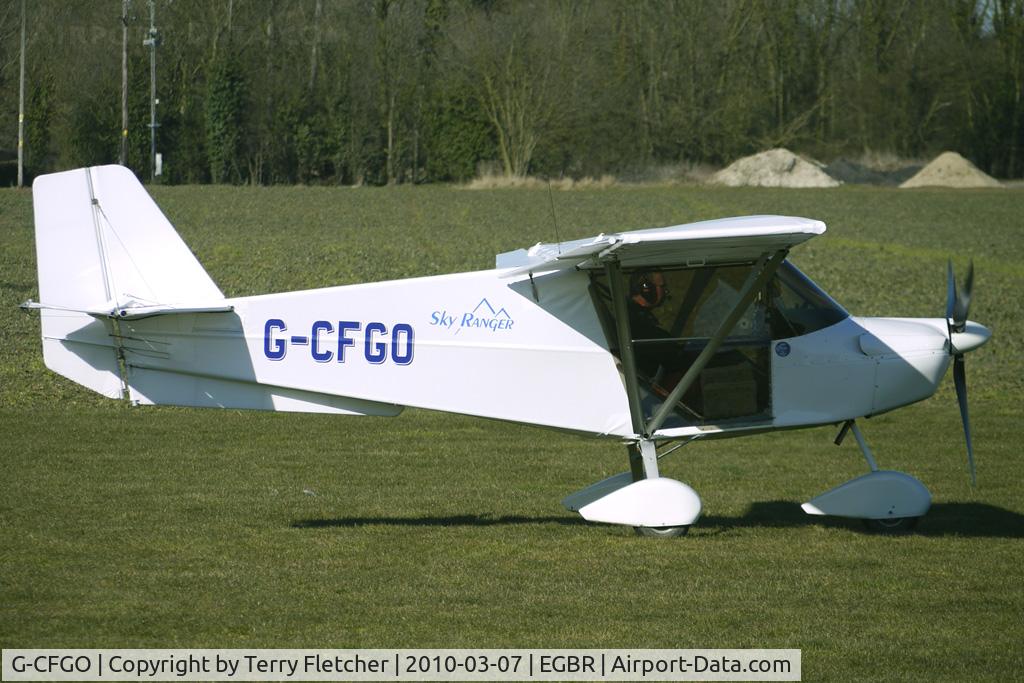 G-CFGO, 2008 Skyranger Swift 912S(1) C/N BMAA/HB/574, One of the many aircraft at Breighton on a fine Spring morning