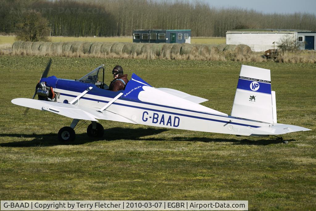 G-BAAD, 1973 Evans VP-1 Volksplane C/N PFA 1540, 1973 Husband Rw EVANS VP-1 - One of the many aircraft at Breighton on a fine Spring morning