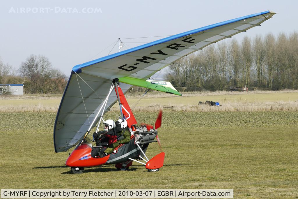 G-MYRF, 1994 Solar Wings PEGASUS QUANTUM 15 C/N 6795, PEGASUS QUANTUM 15 - One of the many aircraft at Breighton on a fine Spring morning