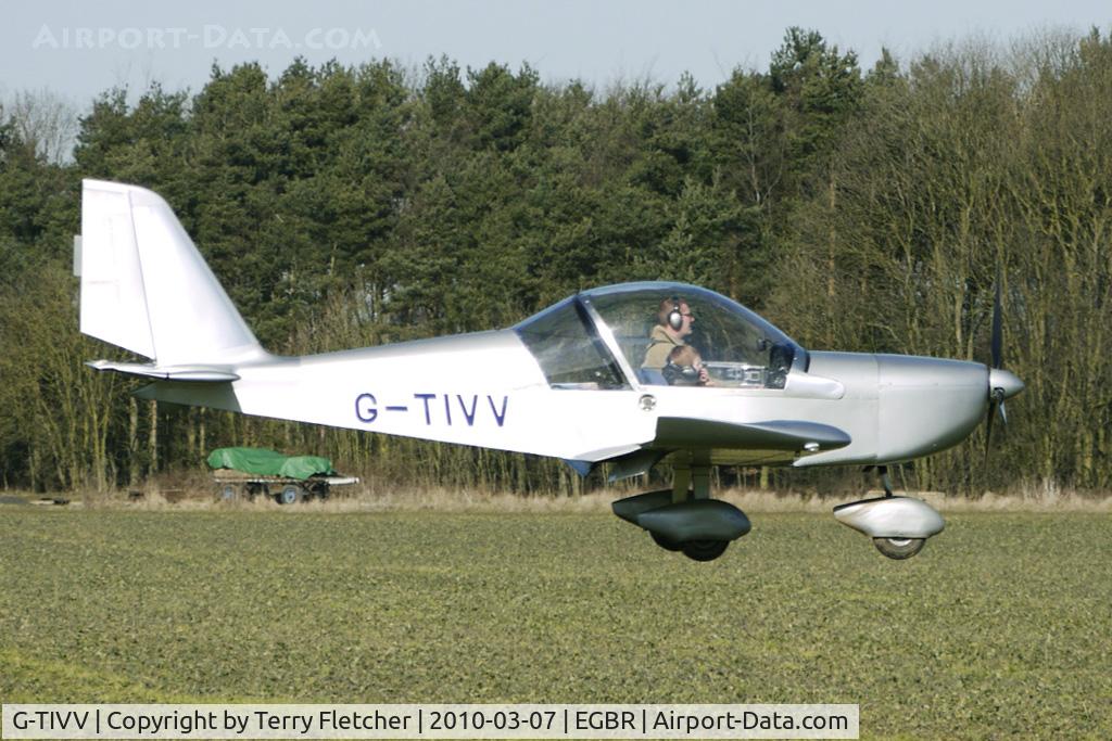 G-TIVV, 2005 Aerotechnik EV-97 Eurostar C/N PFA 315-14435, One of the many aircraft at Breighton on a fine Spring morning