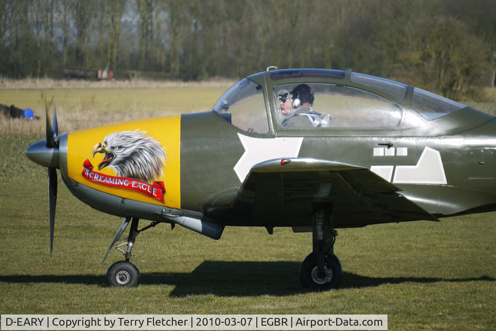D-EARY, 1959 Piaggio P-149D C/N 057, Nose Art - One of the many aircraft at Breighton on a fine Spring morning