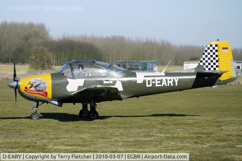 D-EARY, 1959 Piaggio P-149D C/N 057, Focke Wulff Piaggio P-149D - One of the many aircraft at Breighton on a fine Spring morning