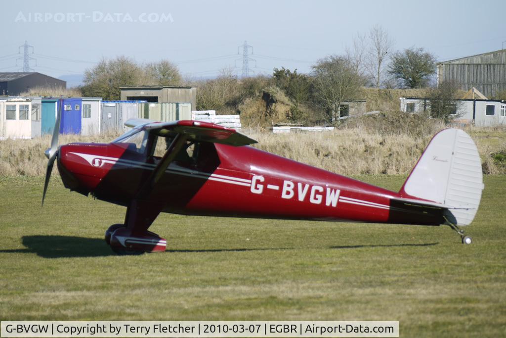 G-BVGW, 1947 Luscombe 8A C/N 4823, 1947 Luscombe Airplane Corporation LUSCOMBE 8A - One of the many aircraft at Breighton on a fine Spring morning