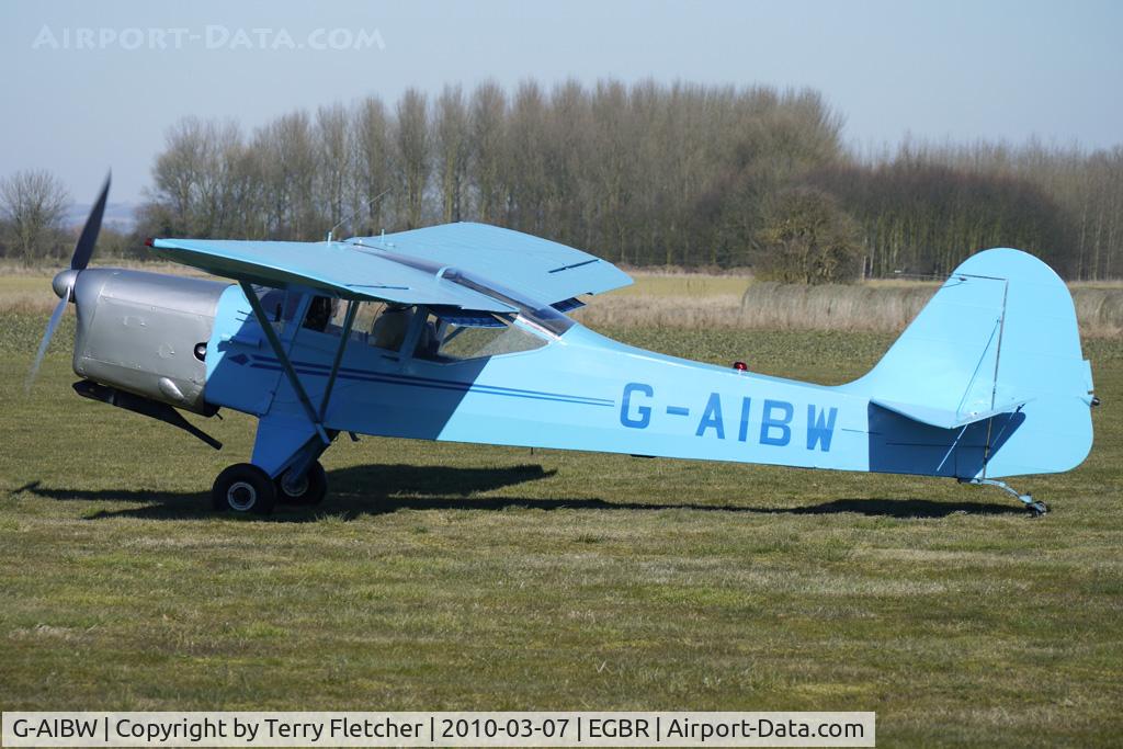 G-AIBW, 1946 Auster J-1N Alpha C/N 2158, 1946 Auster Aircraft Ltd AUSTER J1N - One of the many aircraft at Breighton on a fine Spring morning